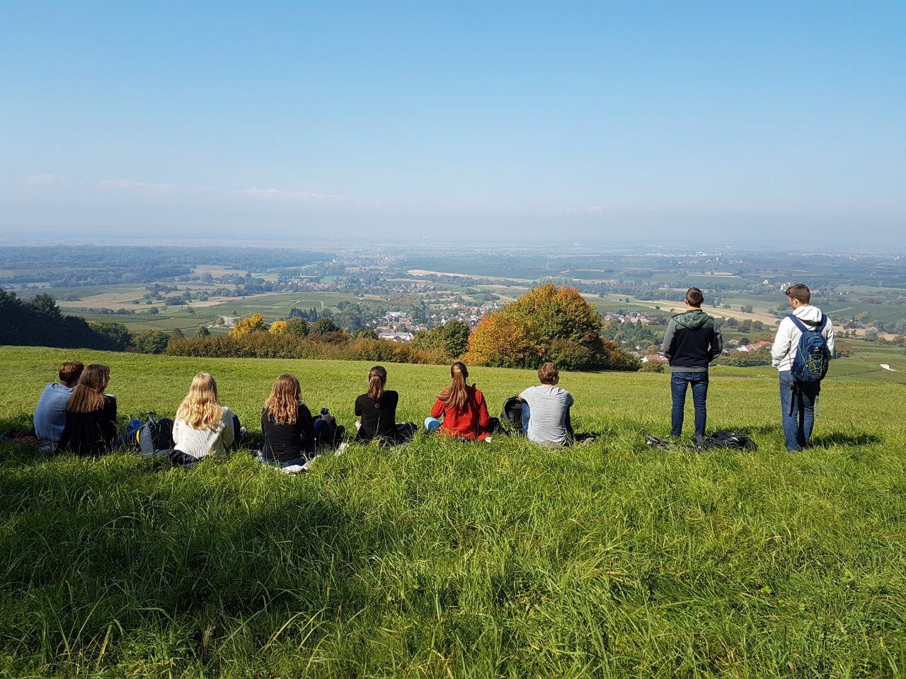 Geo entspannte Vesperpause mit tollem Ausblick