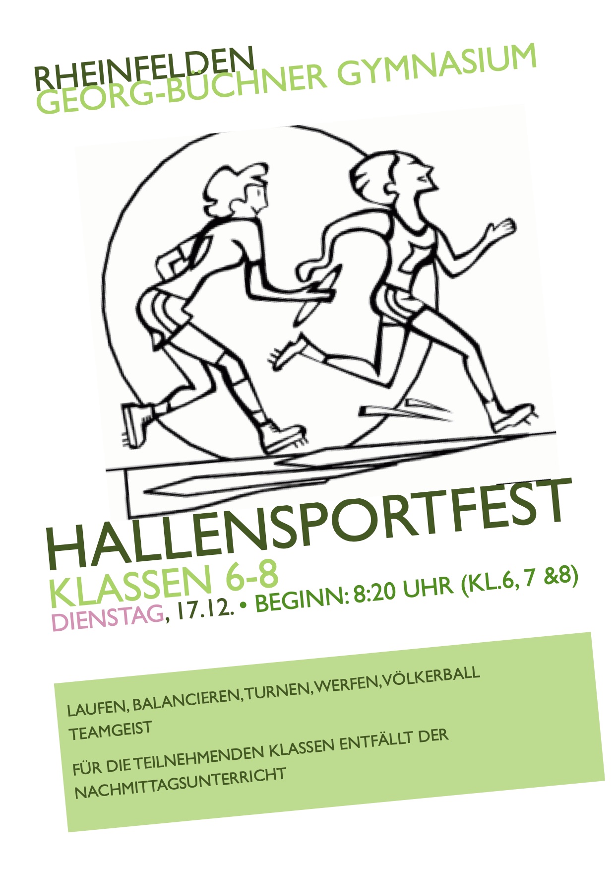 Hallensportfest Plakat