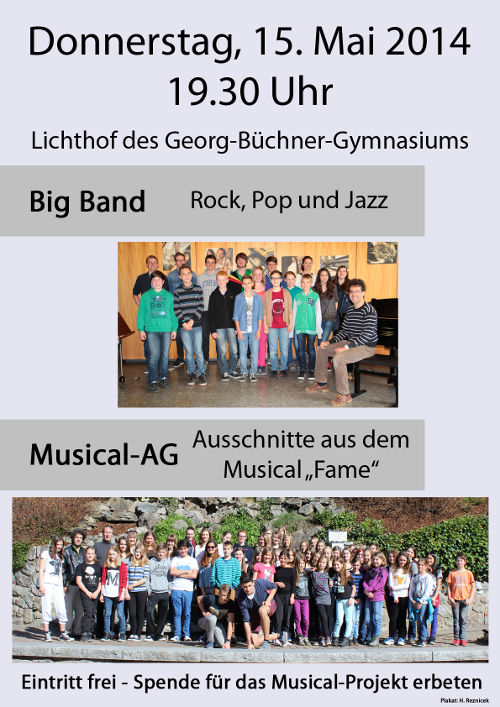 Konzert der BigBand und Ausschnitte aus den Musical Fame